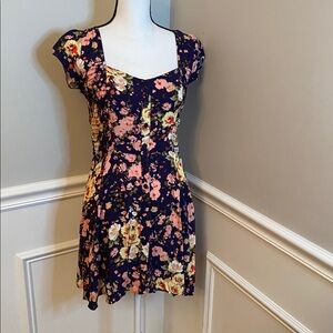 Charlotte Russe Floral Dress size Large Coquette